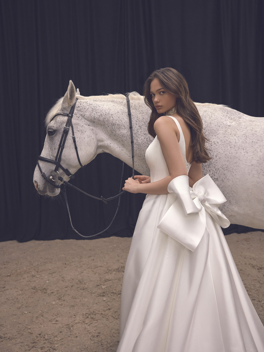 Wedding dress campaign for Ricca Sposa FW25 — bridal photography by Utopia Milano Production, Milan
