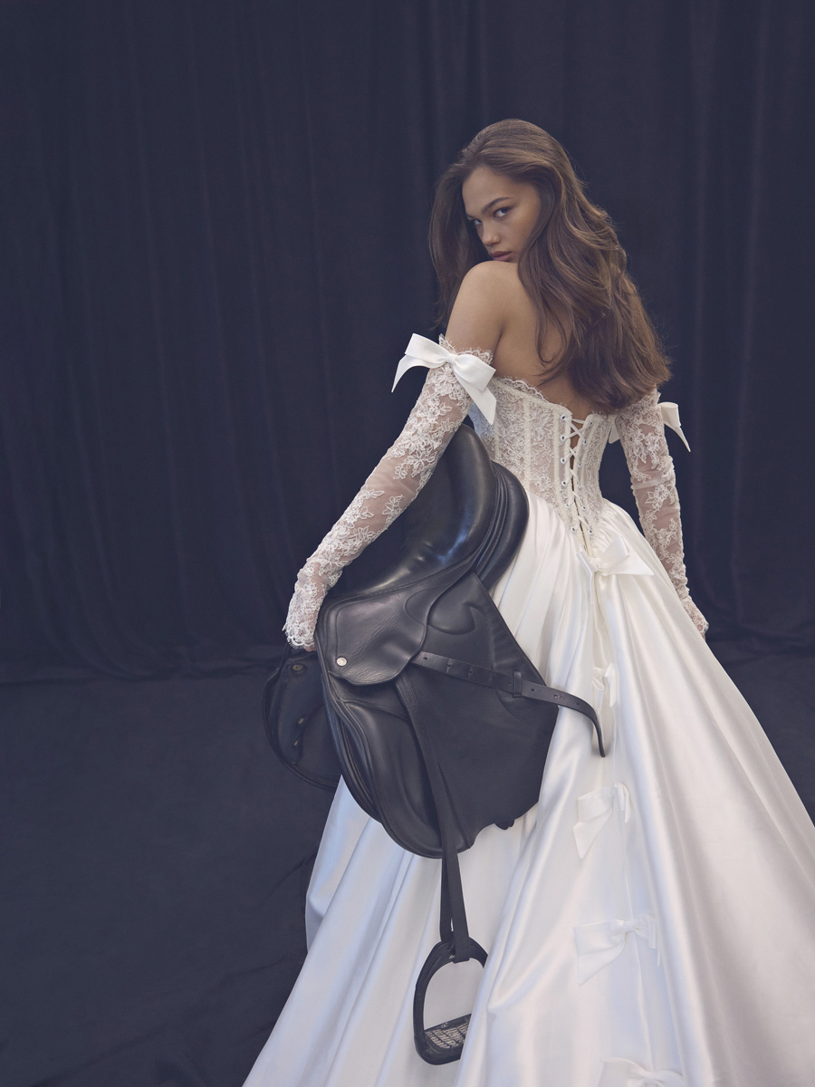 Wedding dress campaign for Ricca Sposa FW25 — bridal photography by Utopia Milano Production, Milan