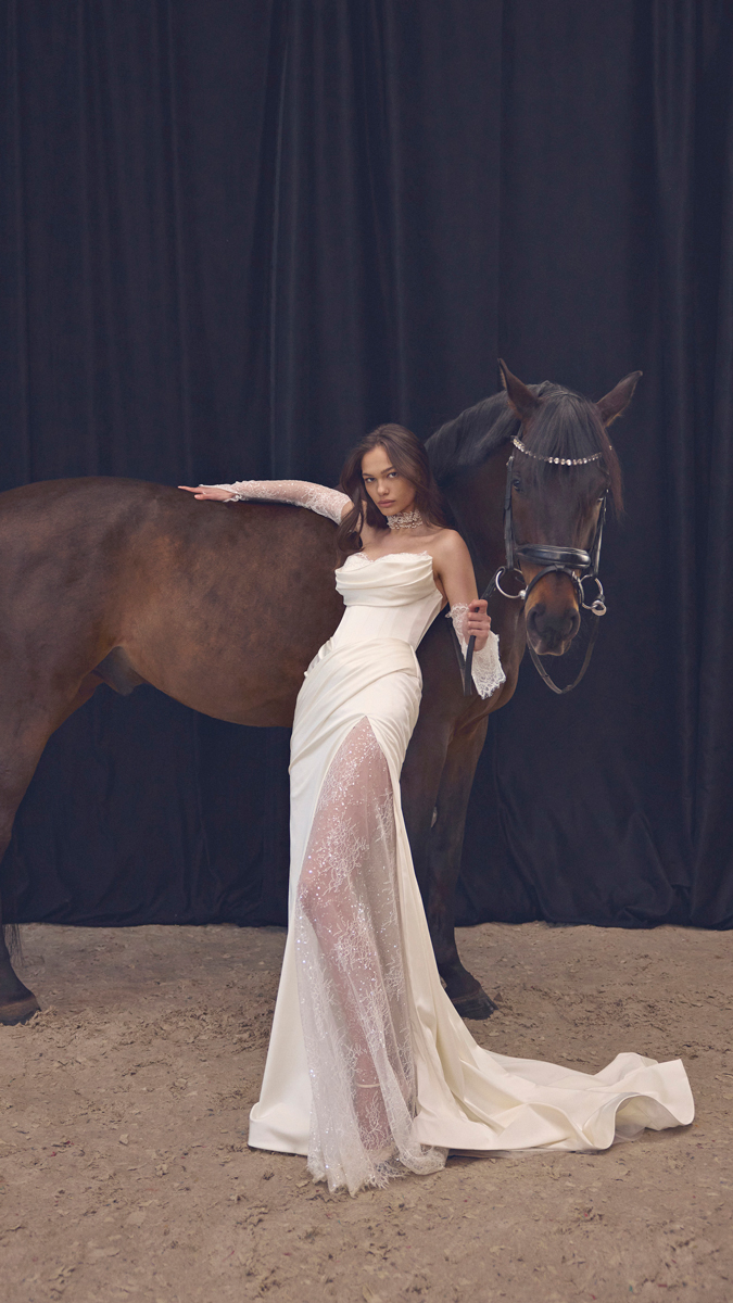 Wedding dress campaign for Ricca Sposa FW25 — bridal photography by Utopia Milano Production, Milan