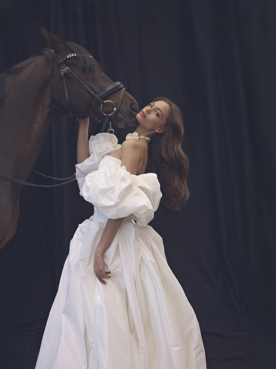 Wedding dress campaign for Ricca Sposa FW25 — bridal photography by Utopia Milano Production, Milan